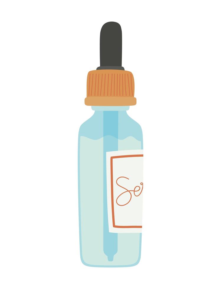 facial serum in a white background vector