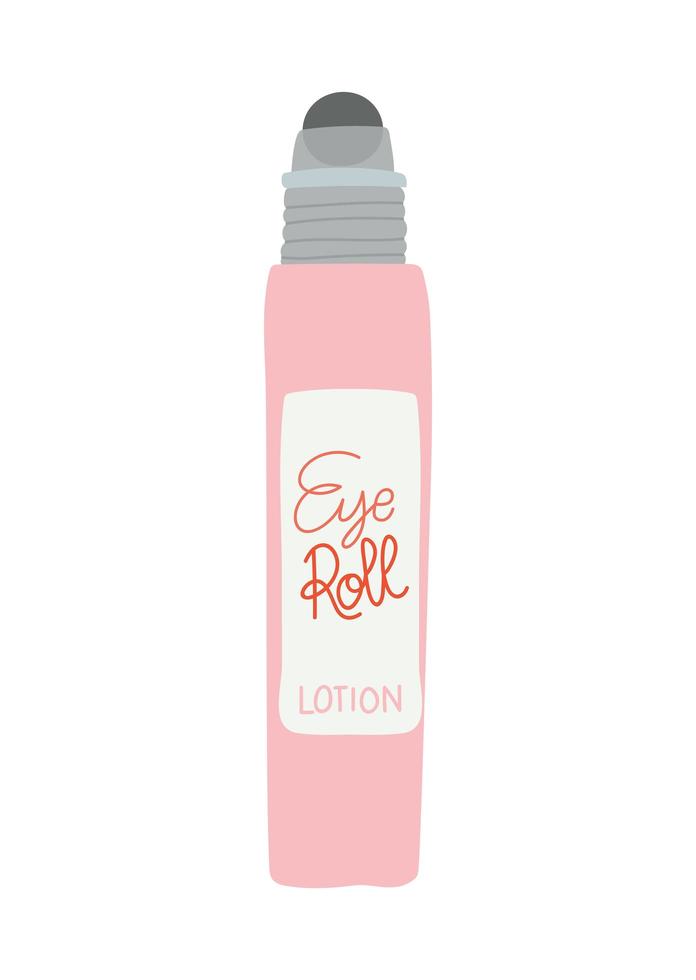 eye roll lotion on a white background vector