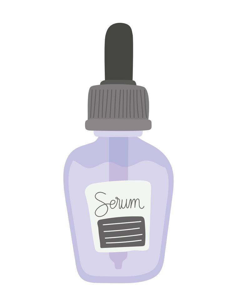 facial serum over a white background vector