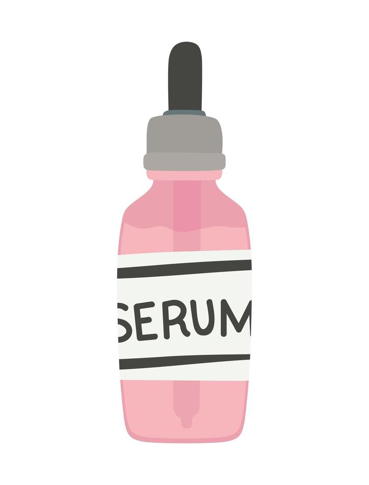 facial serum on a white background vector