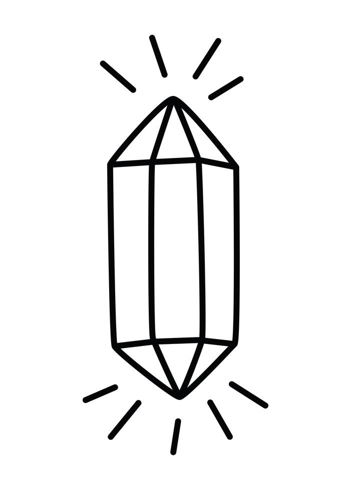 minimalist tattoo of a diamond over a white background vector