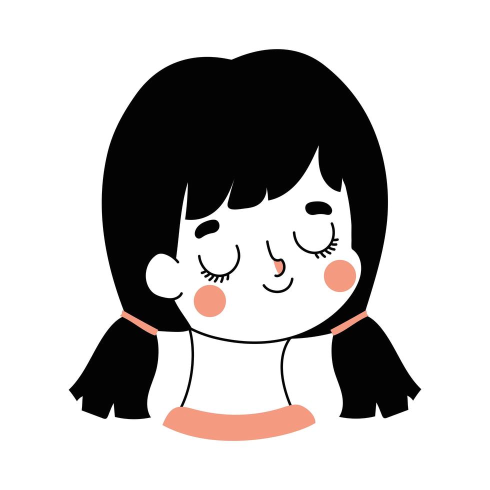woman in a white background vector