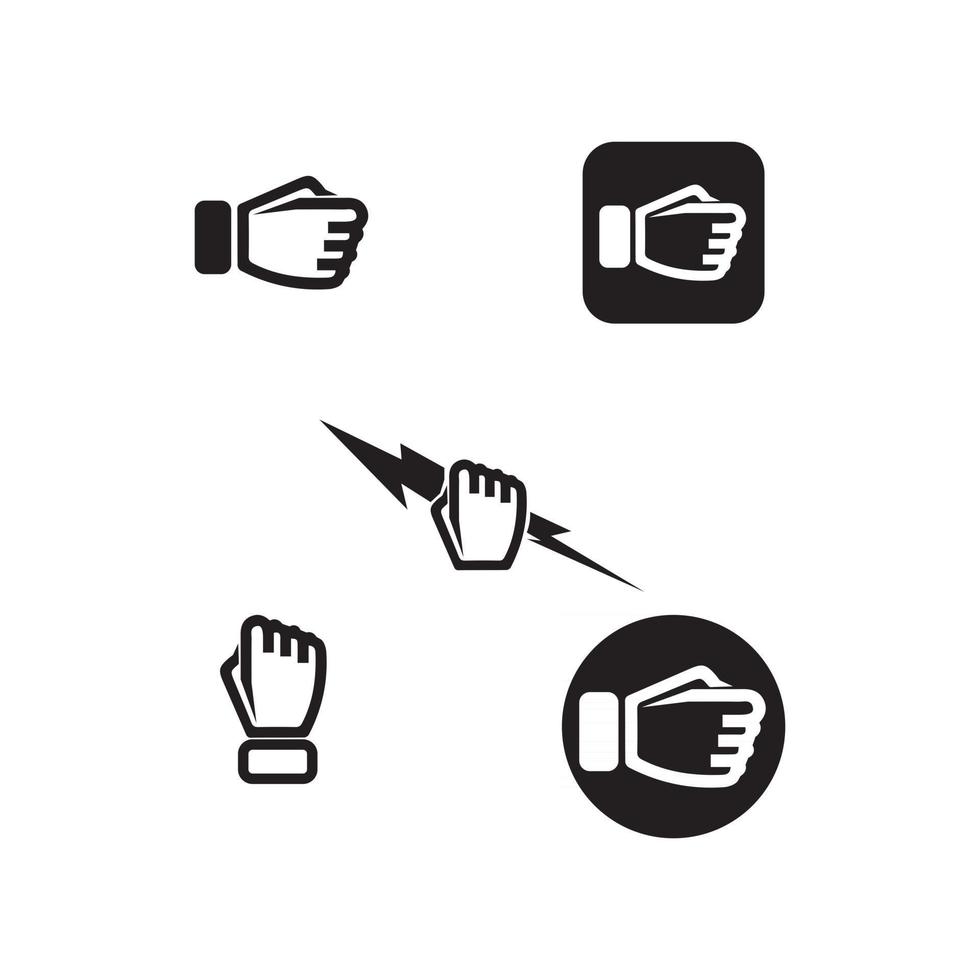 mano y ayuda vector logo y símbolos plantilla iconos aplicación