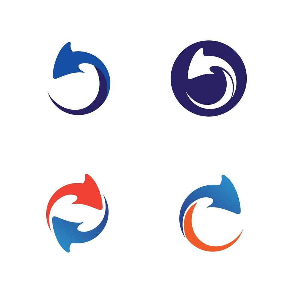 Arrows vector illustration icon Logo Template design technology