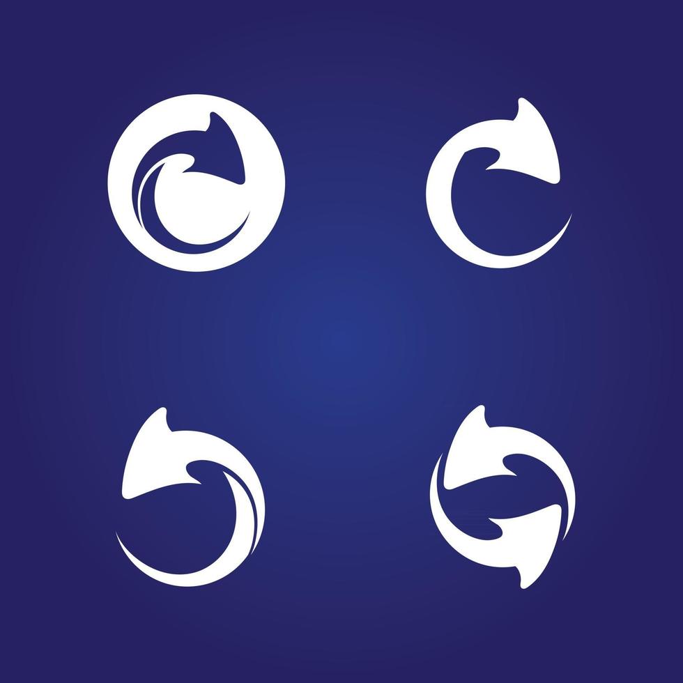 Arrows vector illustration icon Logo Template design technology