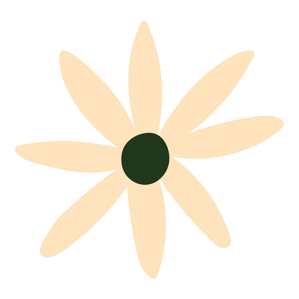 girasol sobre un fondo blanco vector