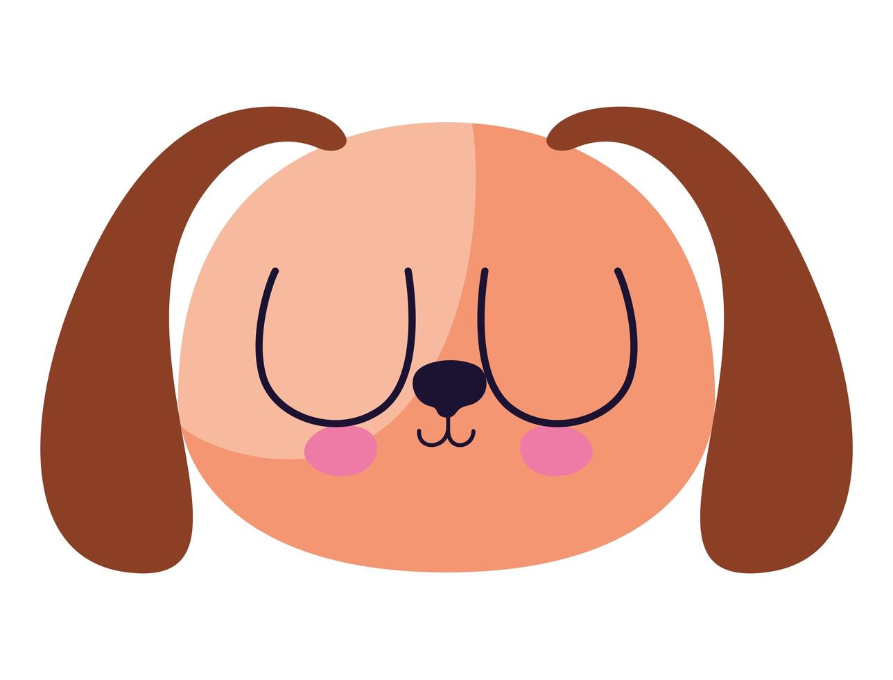 cute doggy on a white background vector
