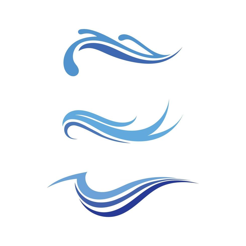 water AND WAVE   Logo Template vector illustration design