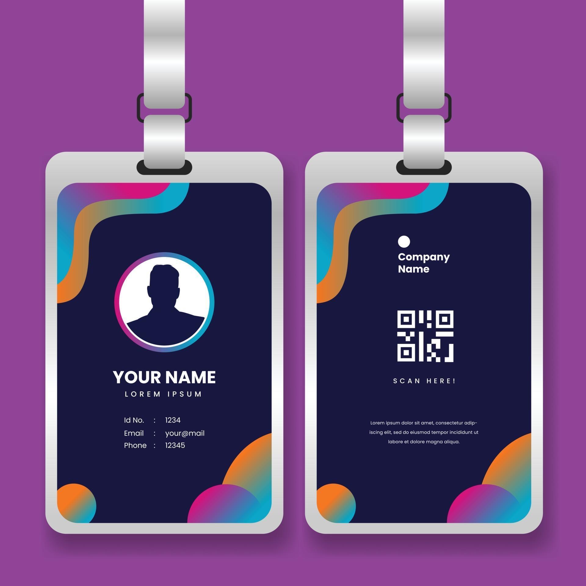 professional-corporate-id-card-template-with-mockup-2741082-vector-art