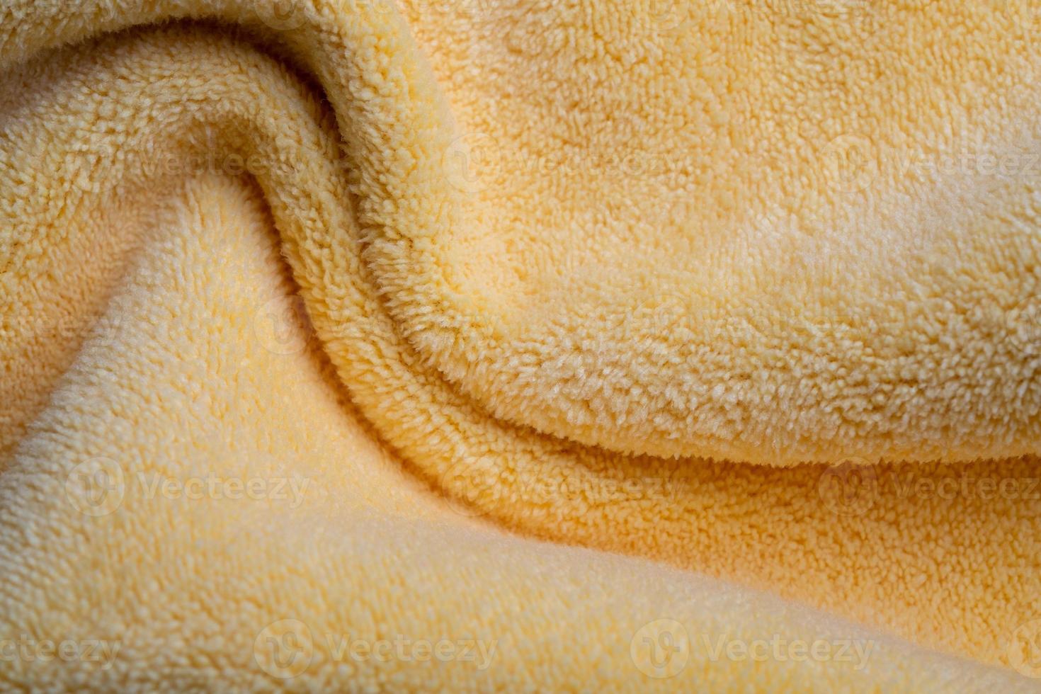 Fondo de textura de tela amarilla, abstracto, primer plano de la textura de la tela foto