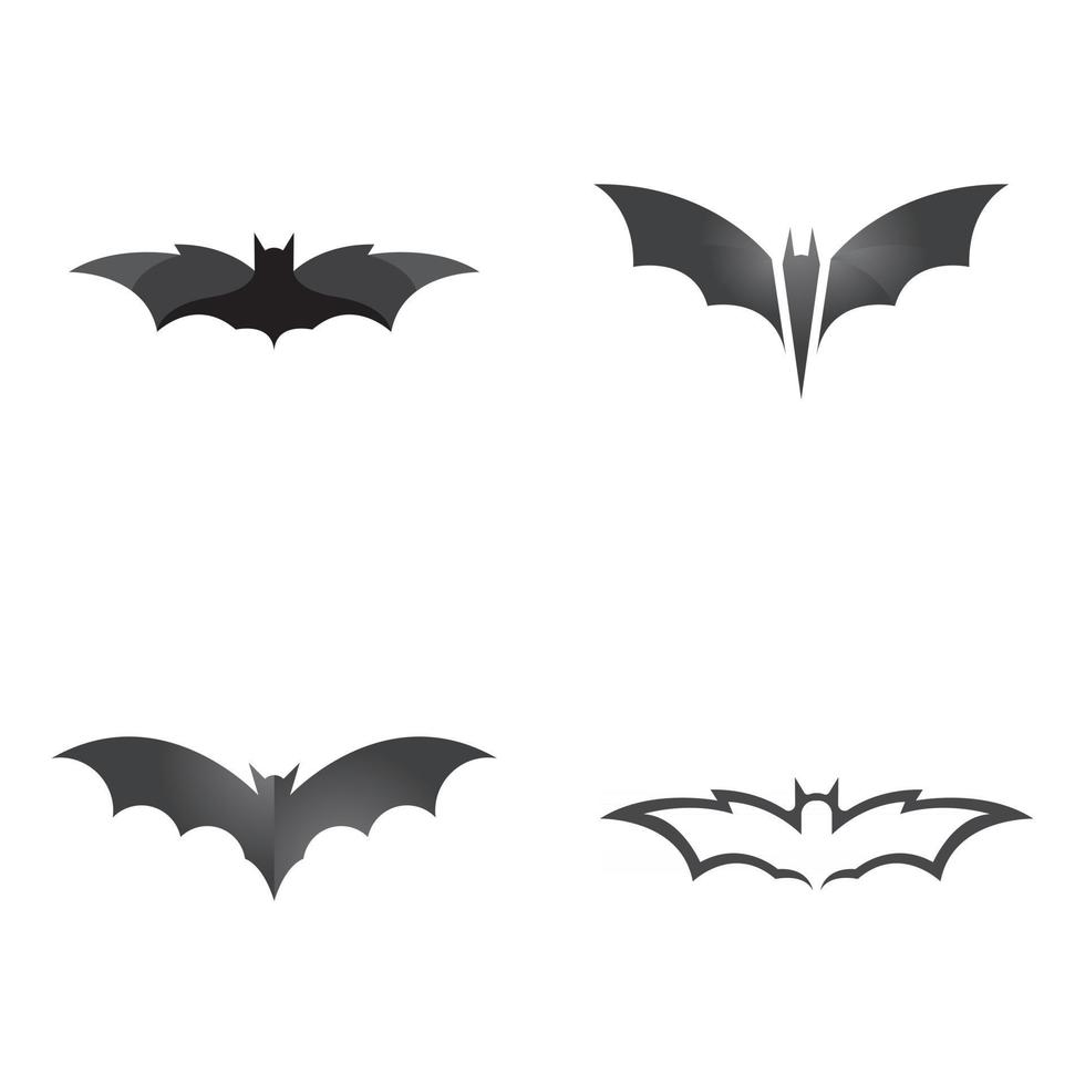 bat vector icon logo template