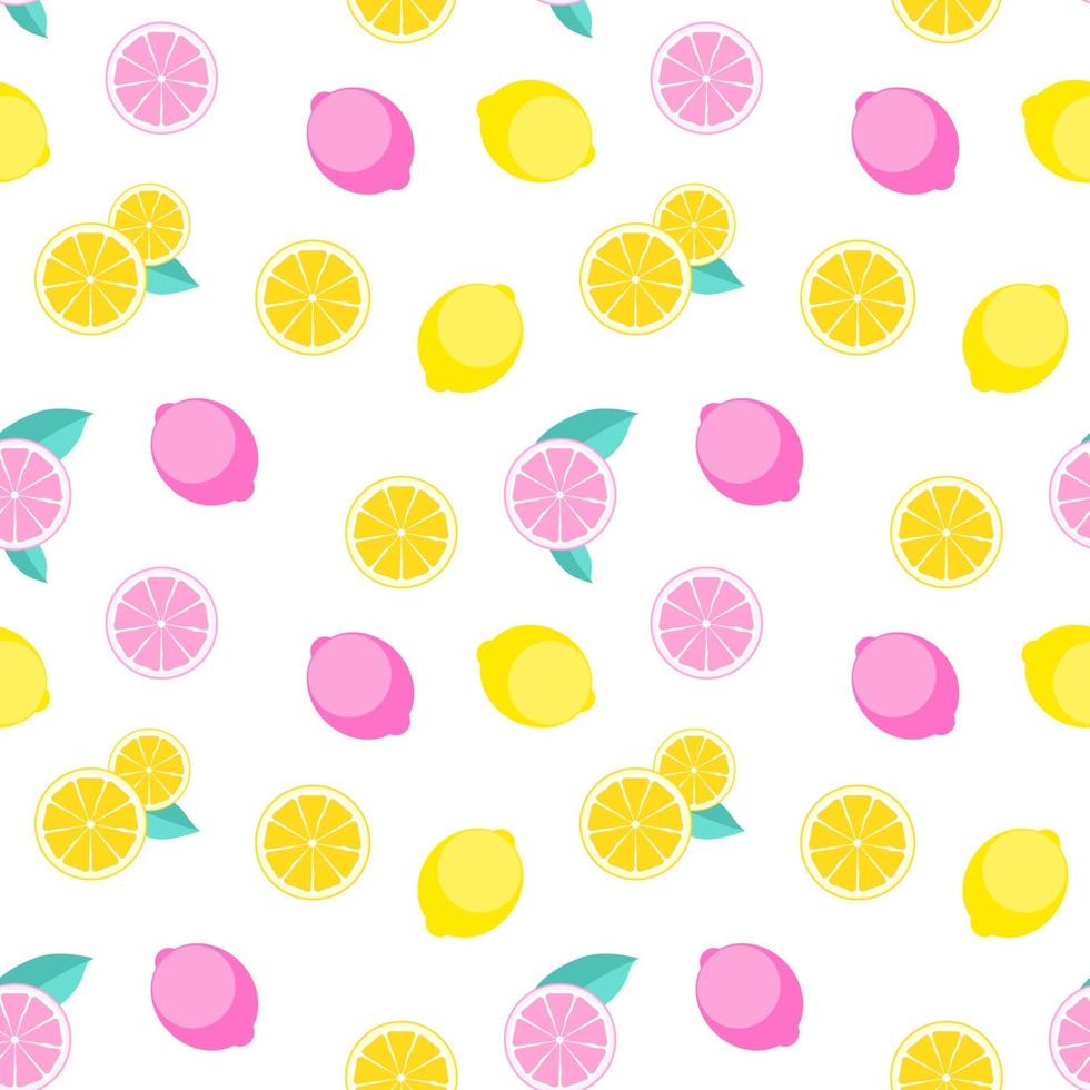 Abstract Lemon Seamless Pattern Background Vector Illustration