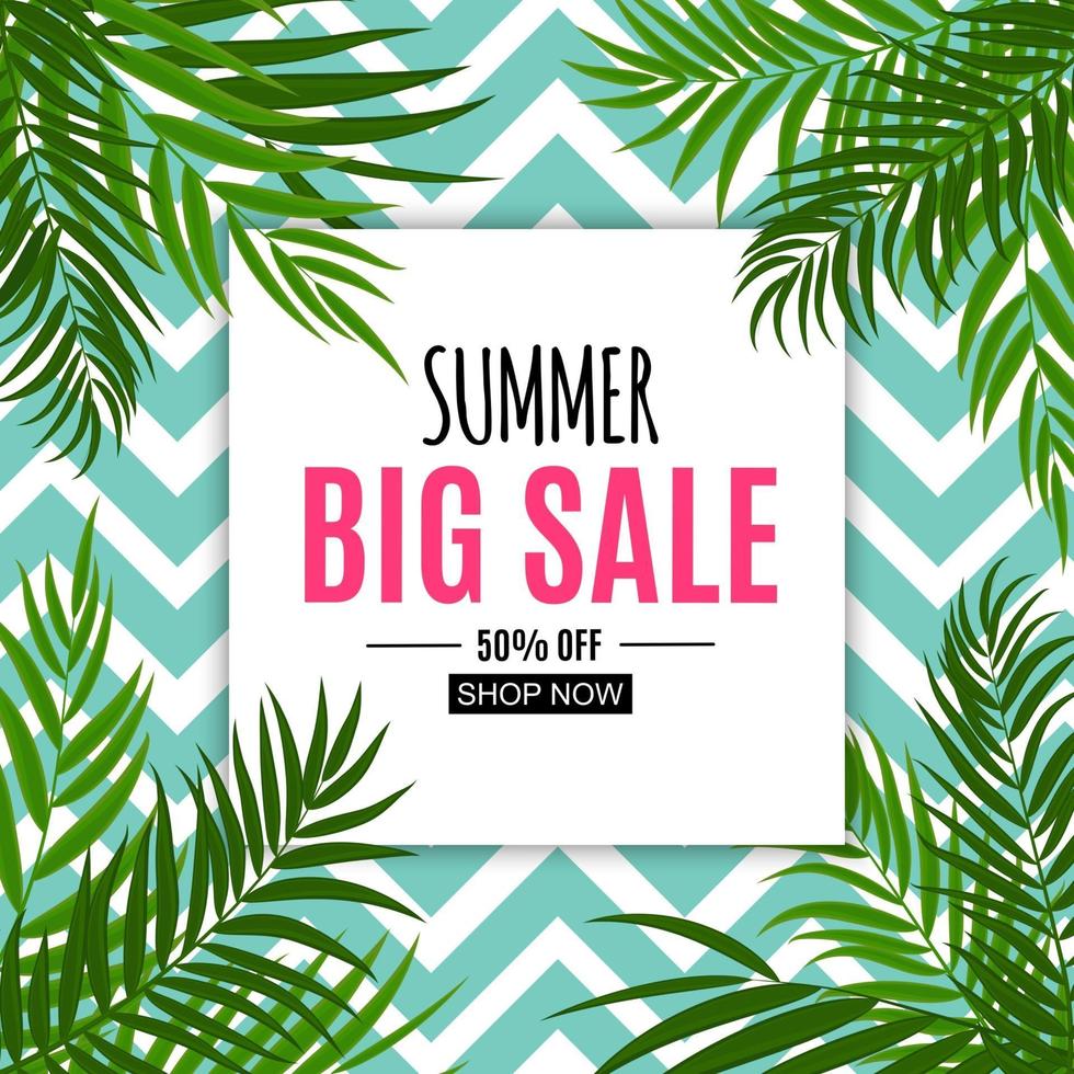 Abstract Summer Sale Background. Vector Illustration