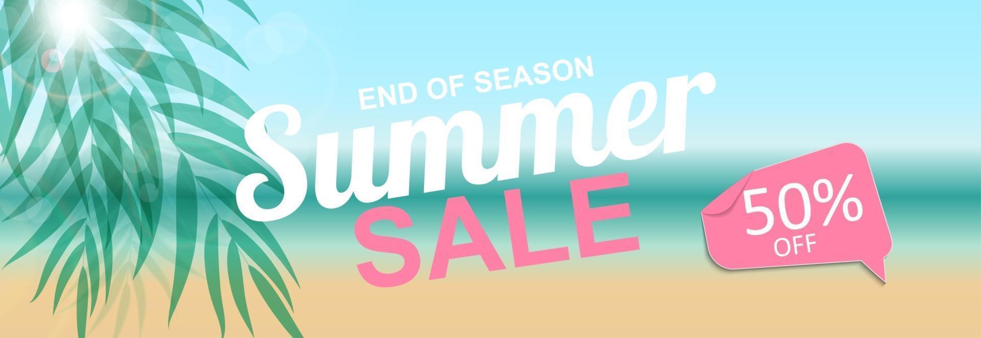 Abstract Summer Sale Background. Vector Illustration