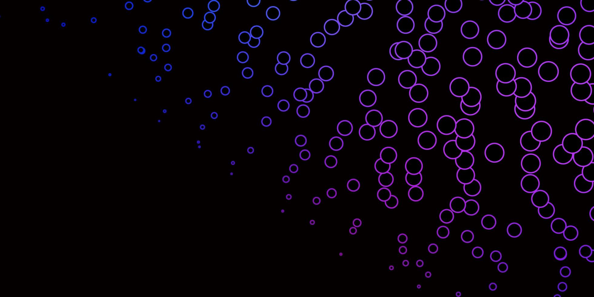 Dark Pink, Blue vector texture with circles. Abstract colorful disks on simple gradient background. Pattern for wallpapers, curtains.