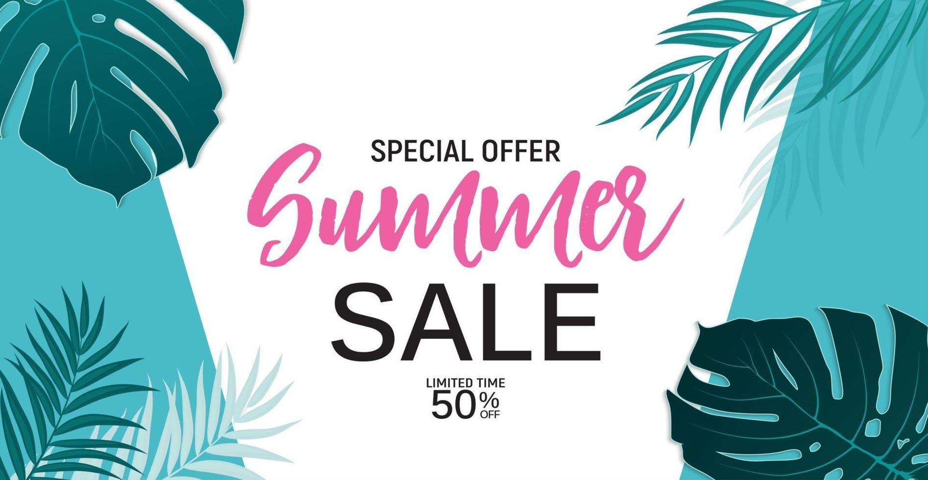 Abstract Summer Sale Background. Vector Illustration
