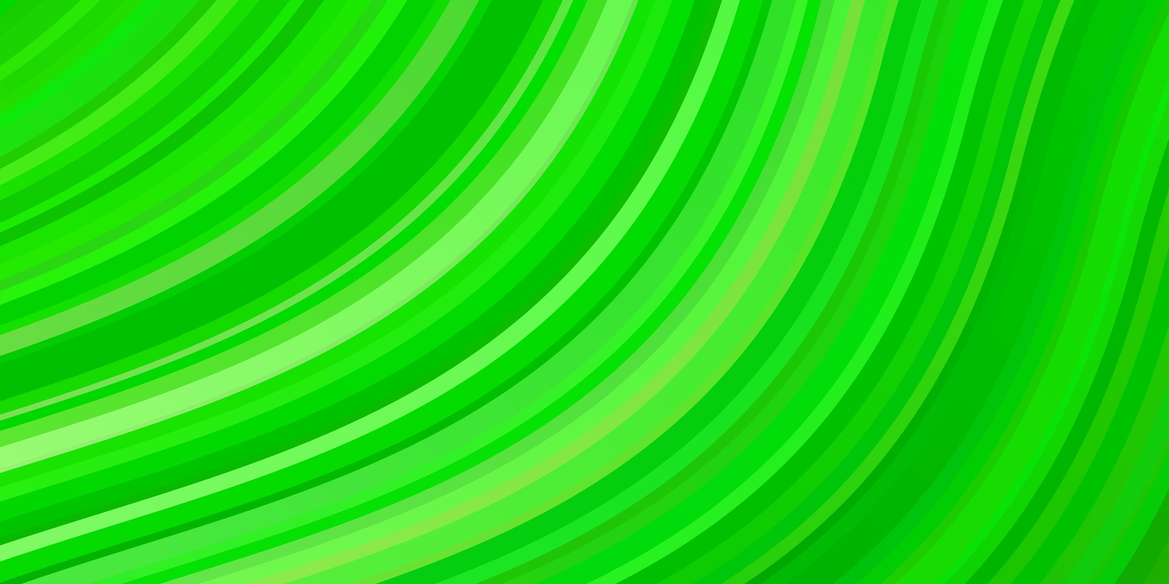Light Green vector template with curves. Bright sample with colorful