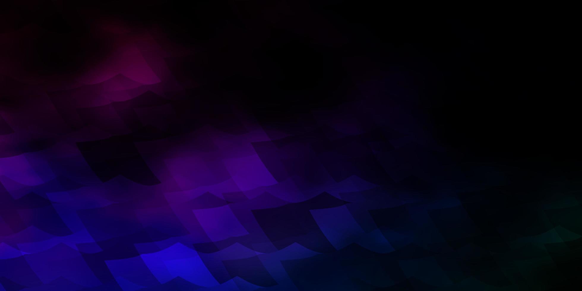 Dark Multicolor vector texture with colorful hexagons.