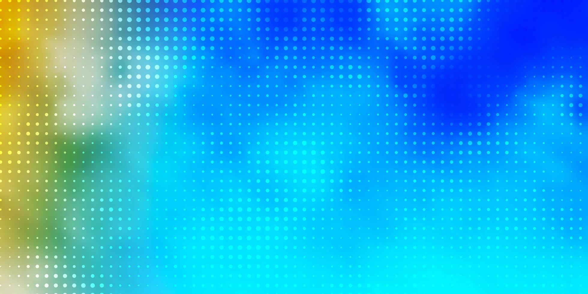 Light Blue, Yellow vector background with spots. Modern abstract illustration with colorful circle shapes. New template for a brand book.