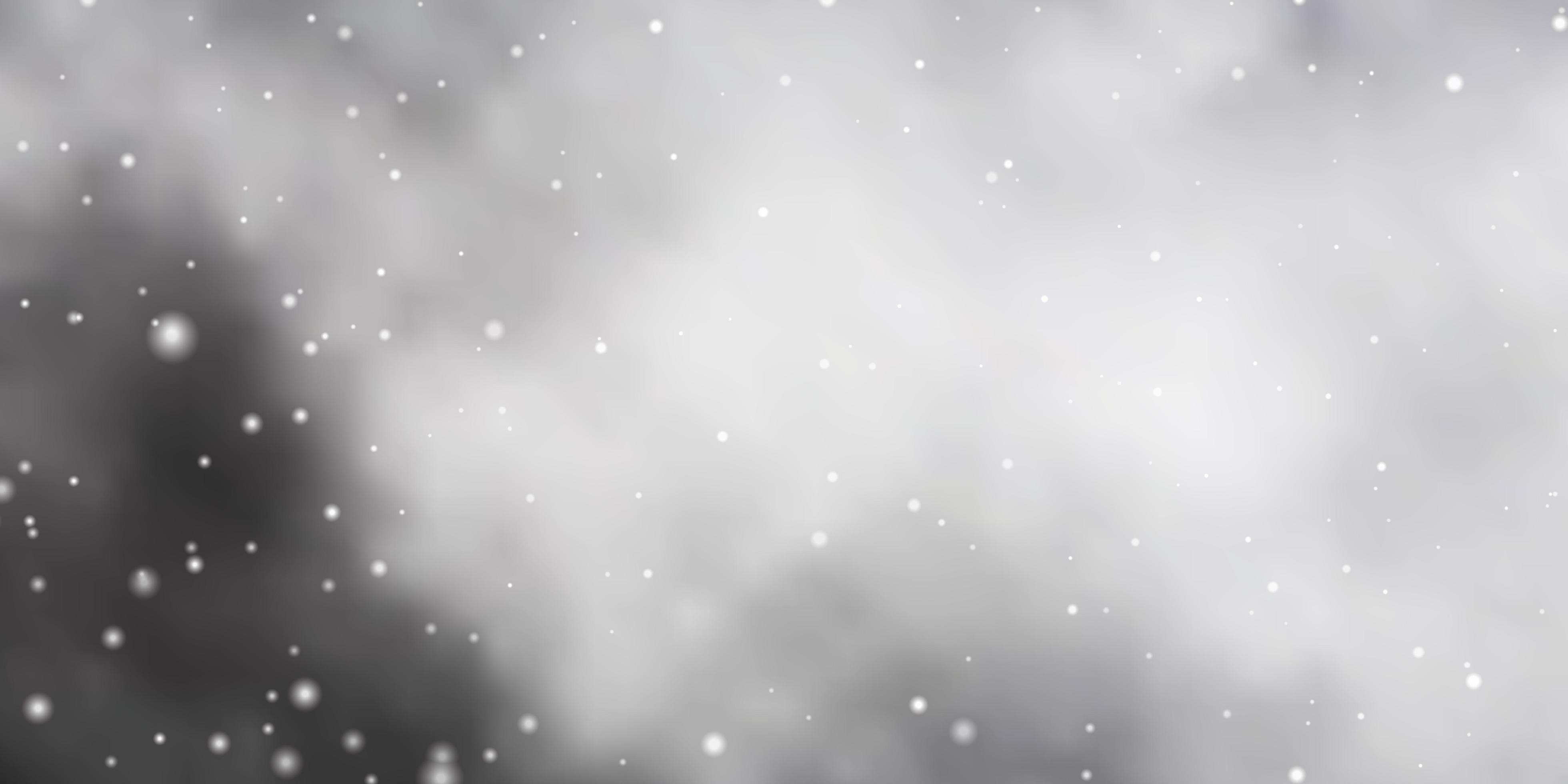 Light Gray vector background with small and big stars. Colorful