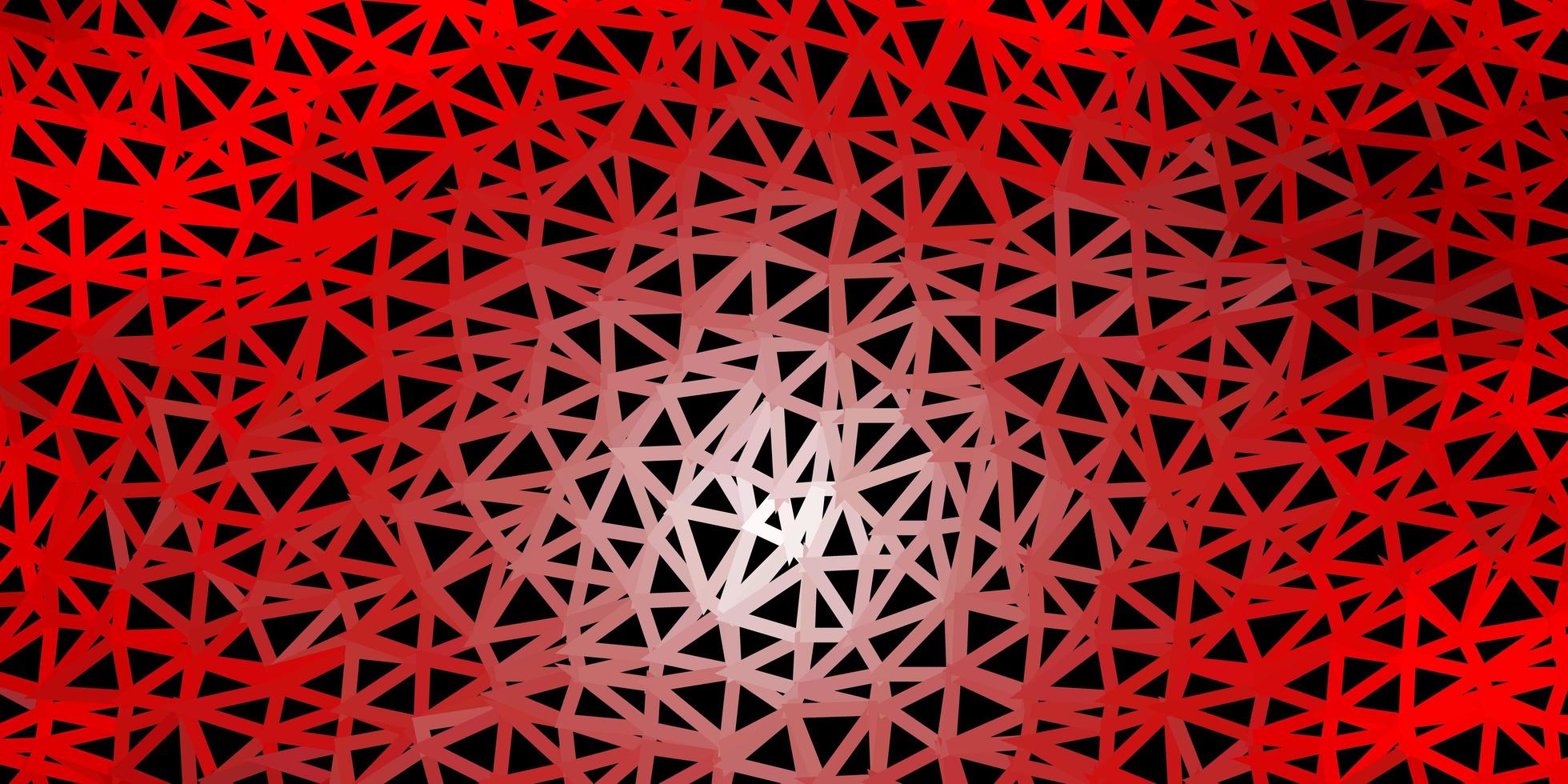 Light red vector triangle mosaic pattern.