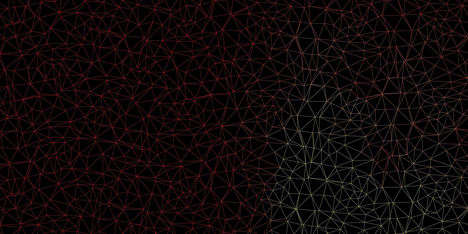 Light red, yellow vector geometric polygonal wallpaper.