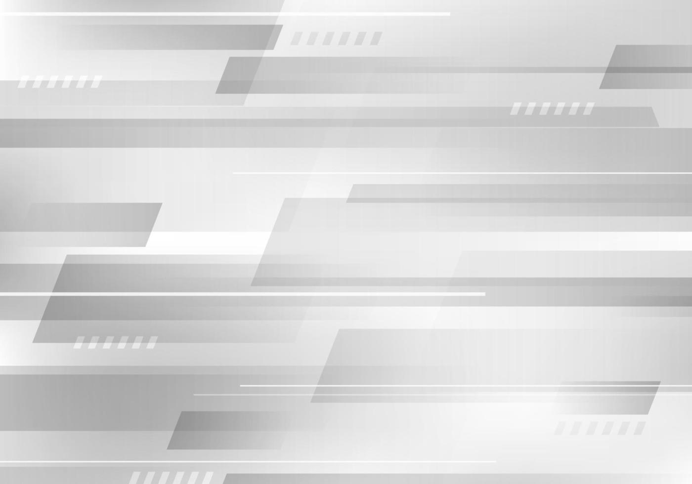 Abstract geometric white and gray color overlapping background technology corporate design concept vector