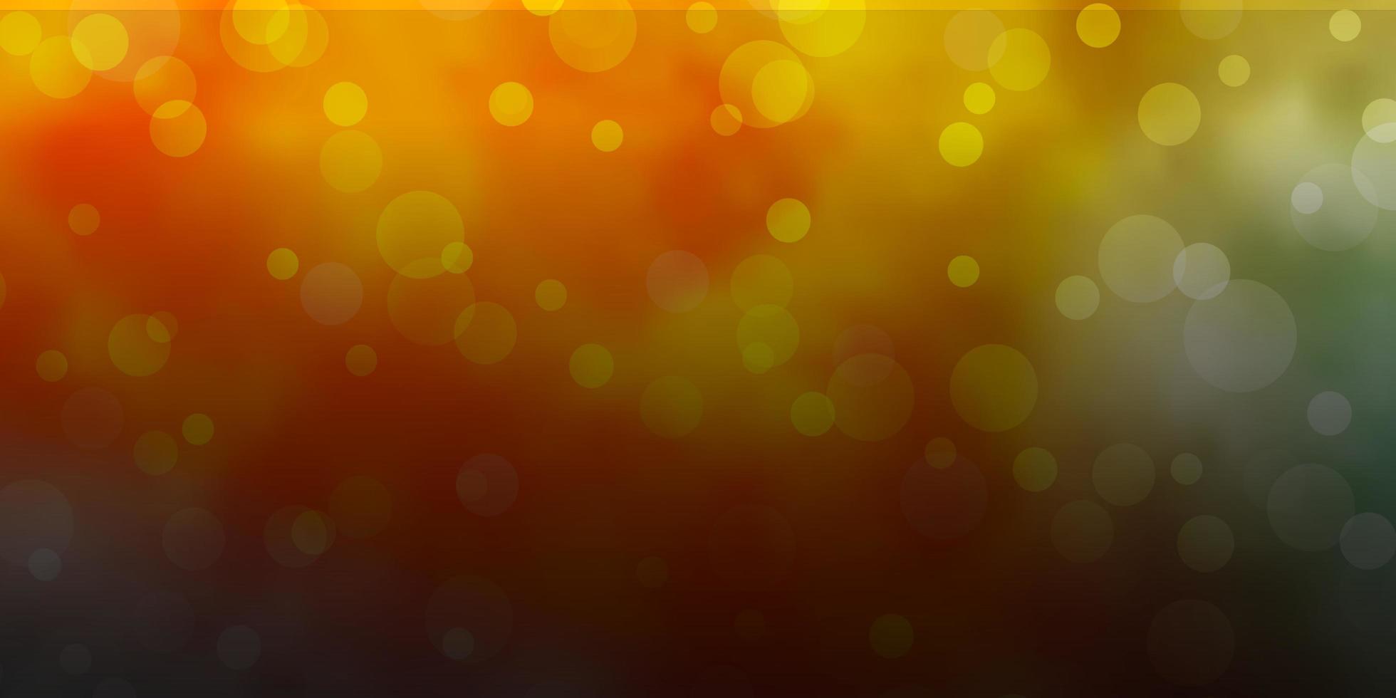 Light Blue, Yellow vector backdrop with dots. Colorful illustration with gradient dots in nature style. New template for a brand book.