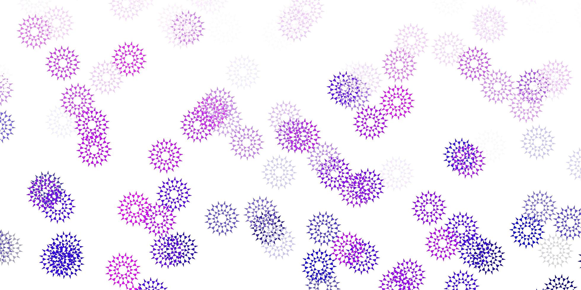 Light purple, pink vector natural layout with flowers.