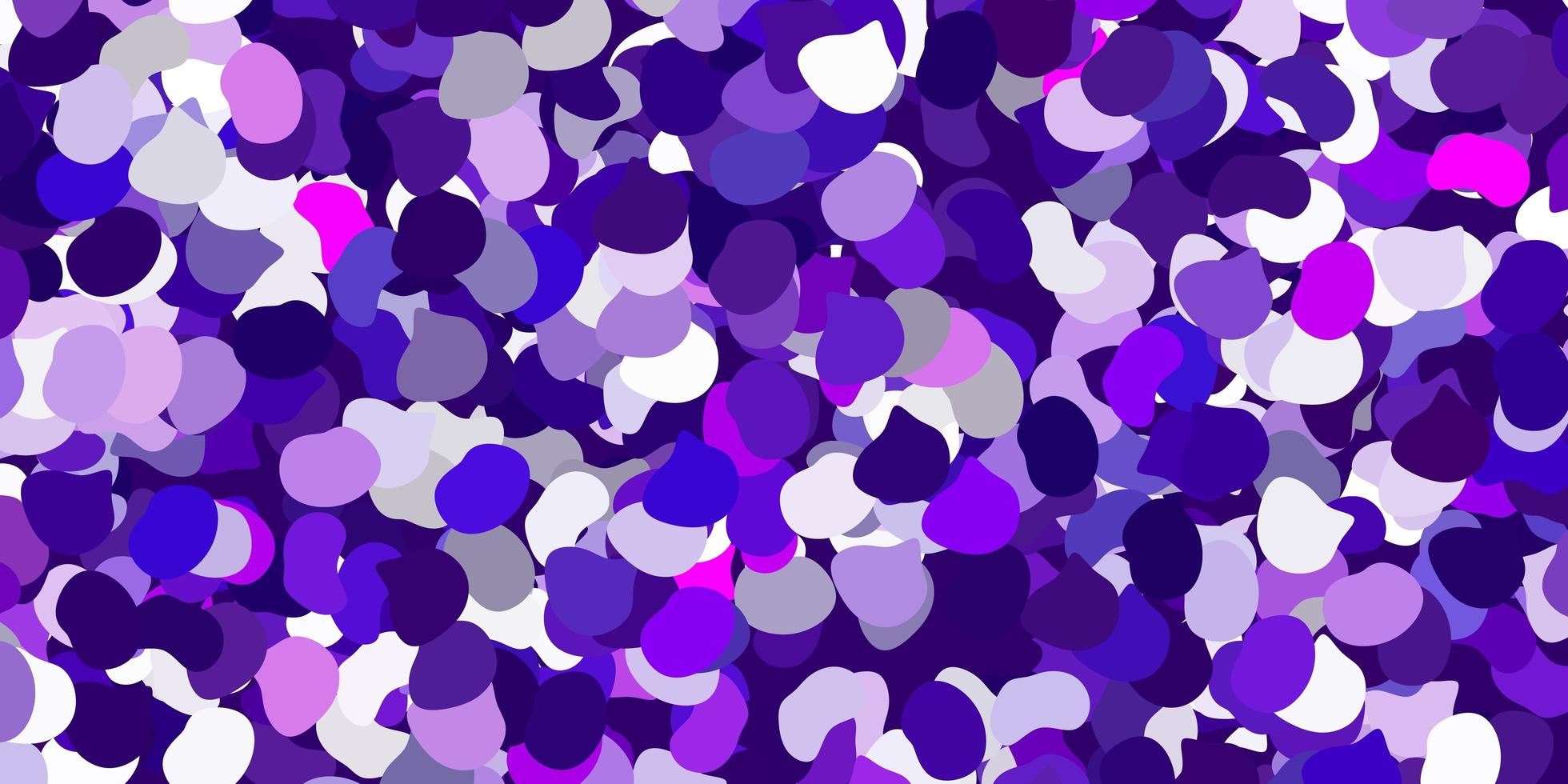 Light purple, pink vector background with random forms.
