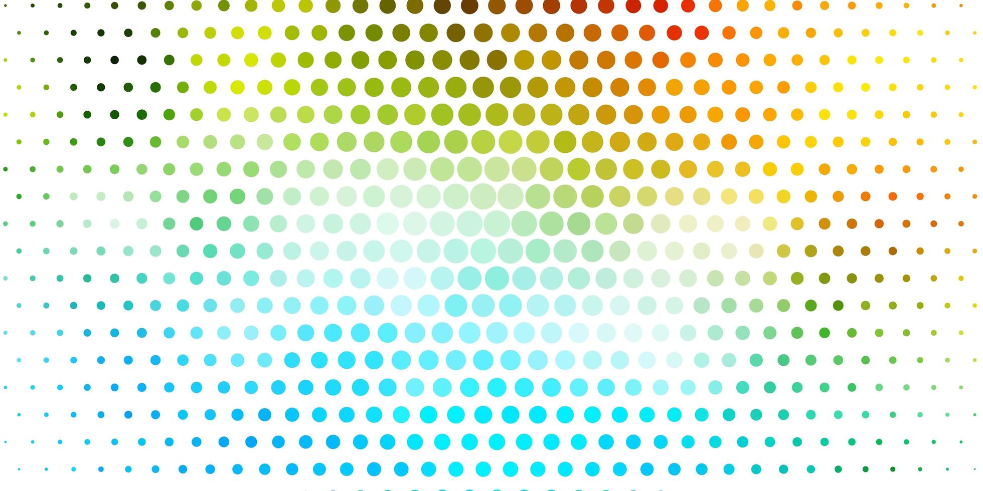 diseño de vector azul claro, verde con formas circulares. Discos de colores abstractos sobre fondo degradado simple. patrón para fondos de pantalla, cortinas.