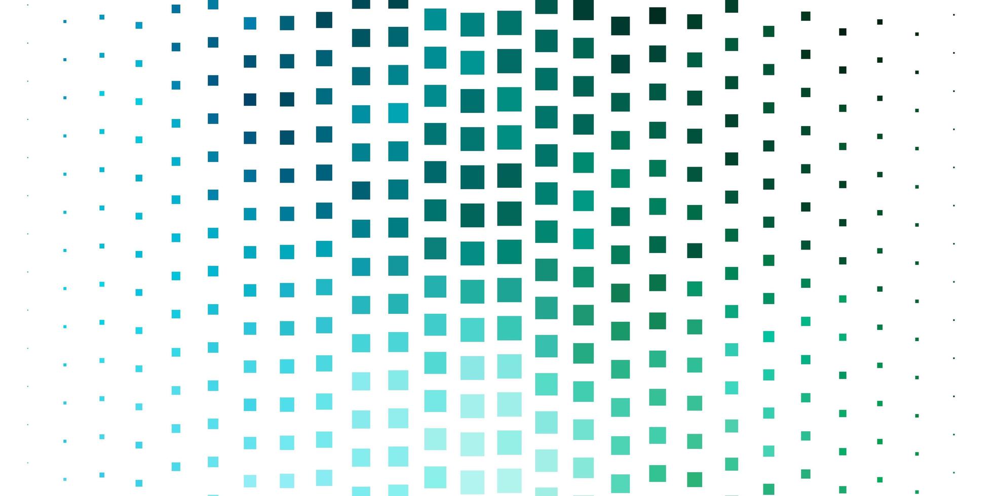 Light Blue, Green vector pattern in square style. Illustration with a set of gradient rectangles. Design for your business promotion.