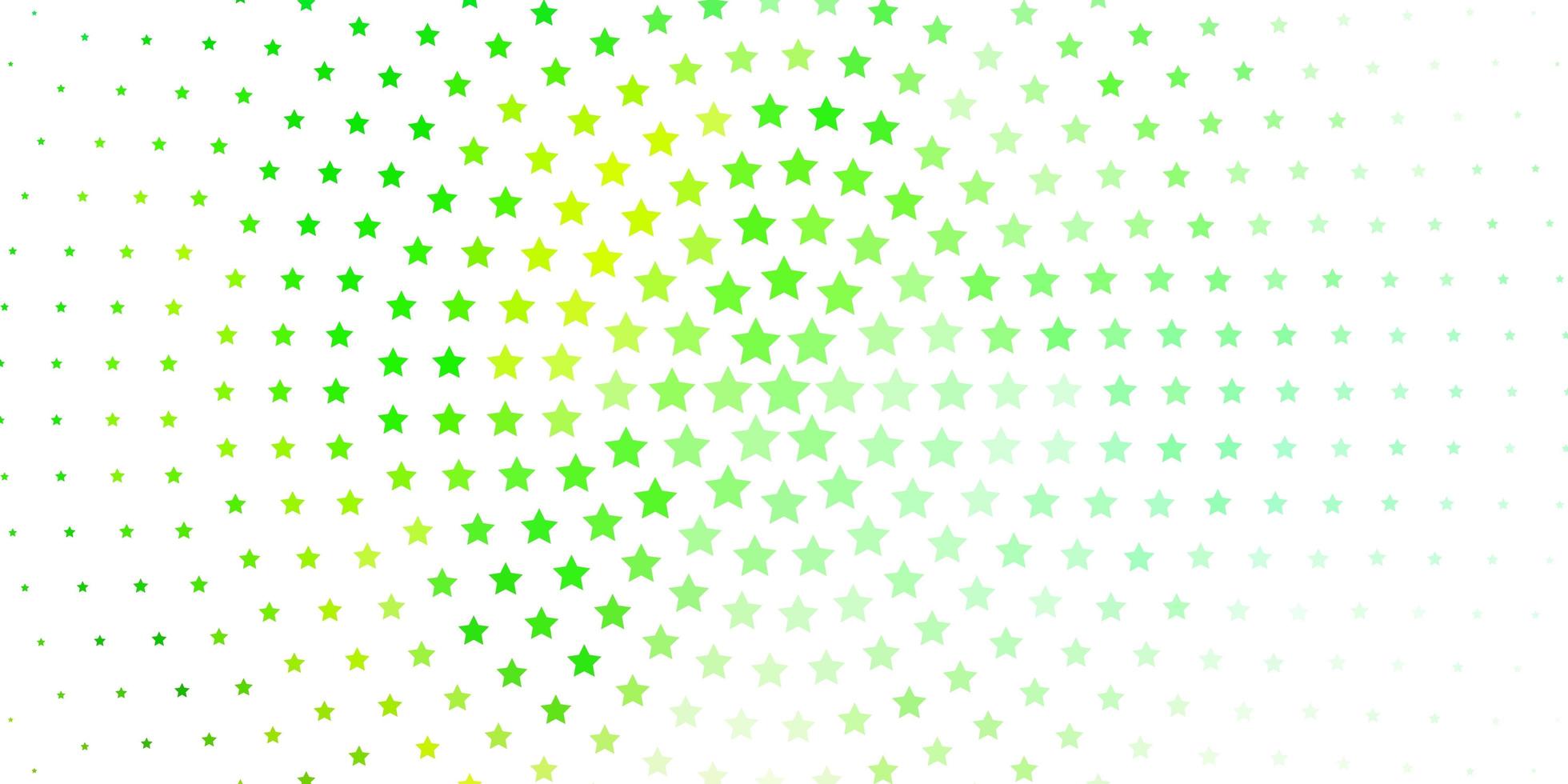 Light Blue, Green vector template with neon stars. Colorful illustration with abstract gradient stars. Design for your business promotion.