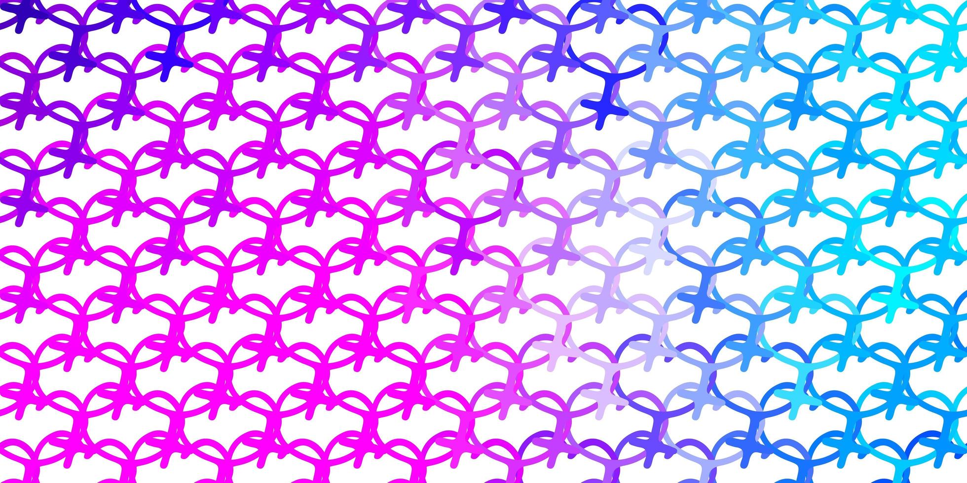 Light Pink, Blue vector texture with women's rights symbols.