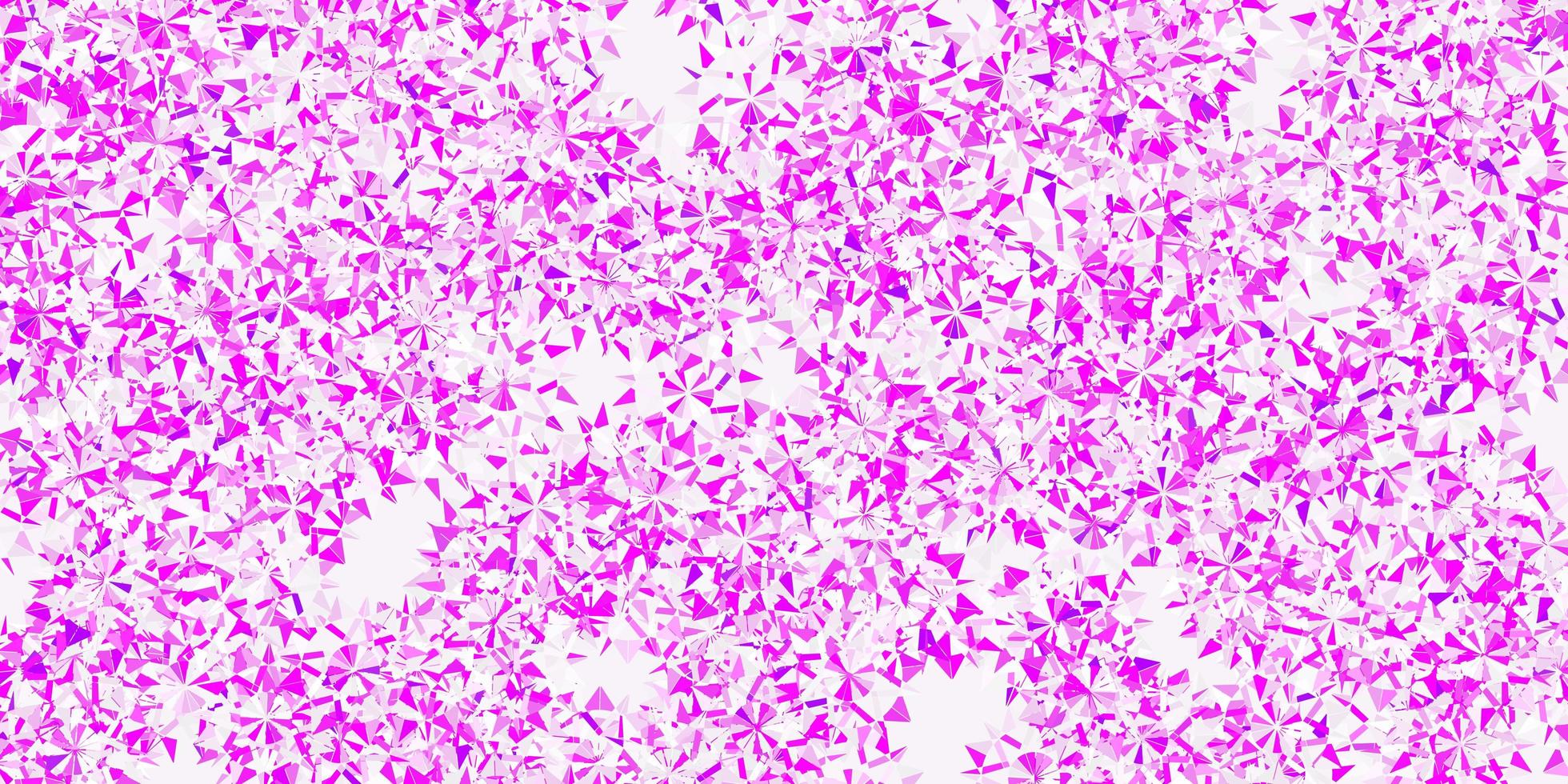 Light pink vector texture with bright snowflakes.