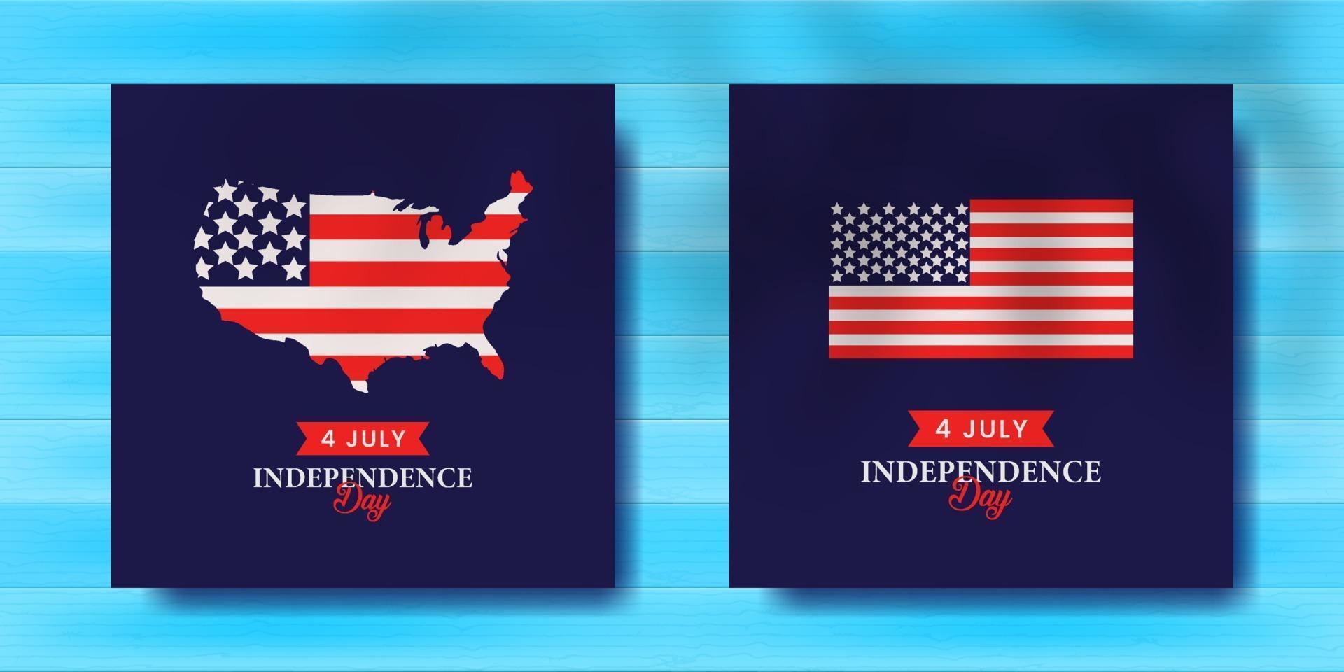 Usa 4th july happy independence day background vector