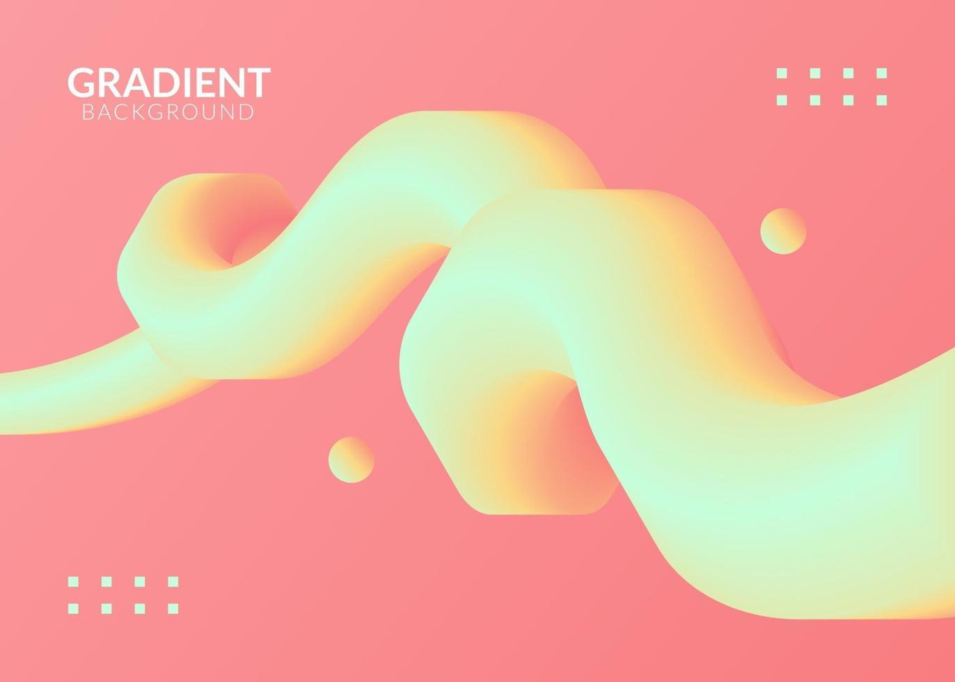 Abstract Gradient background with fluid shape vector