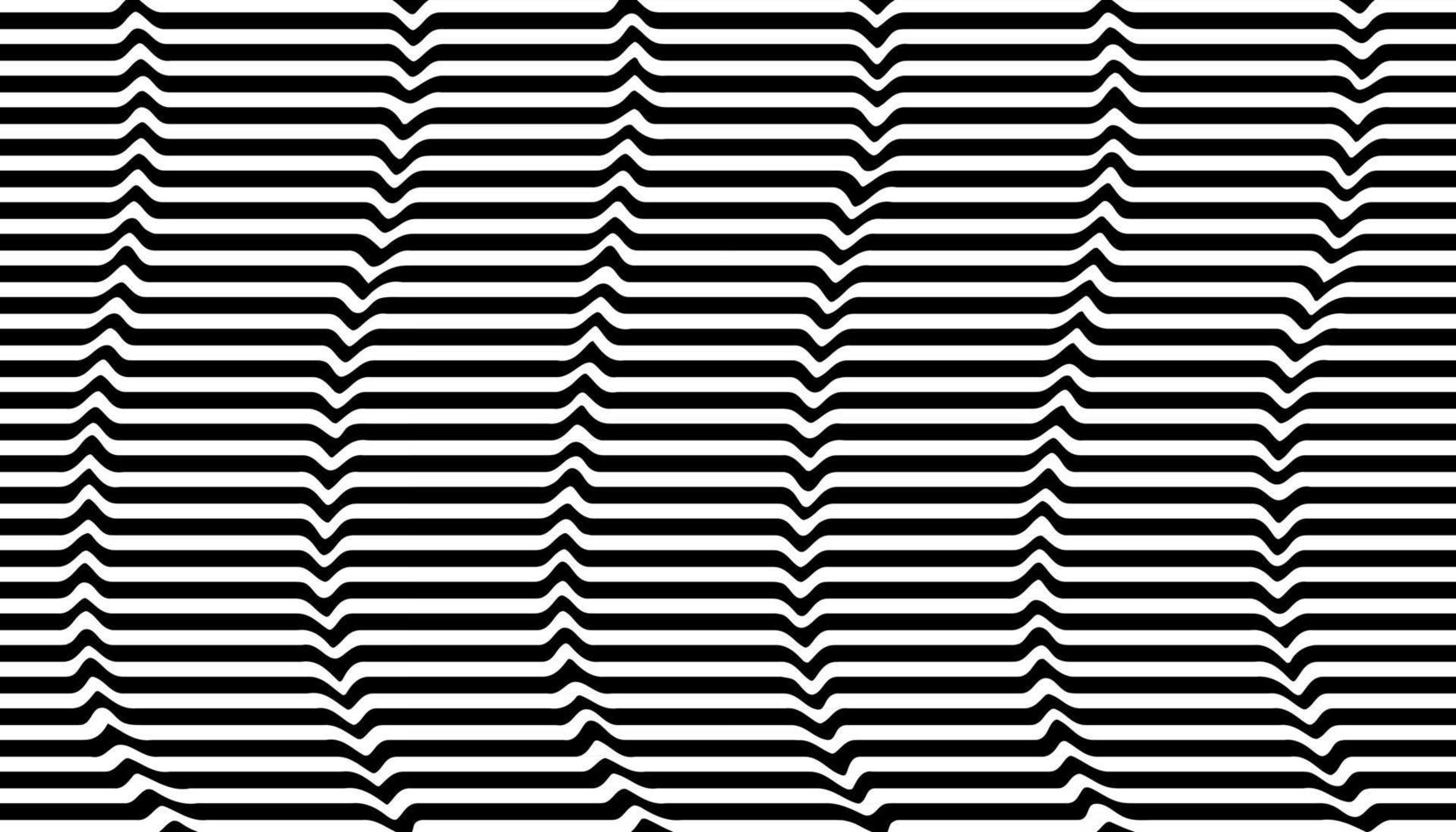 Black and white optical illusion background vector