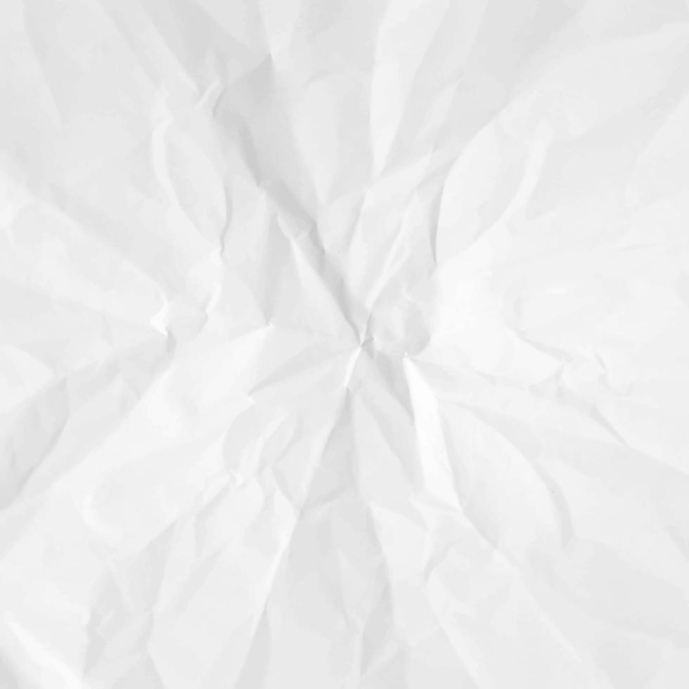 Realistic crumpled paper texture background vector