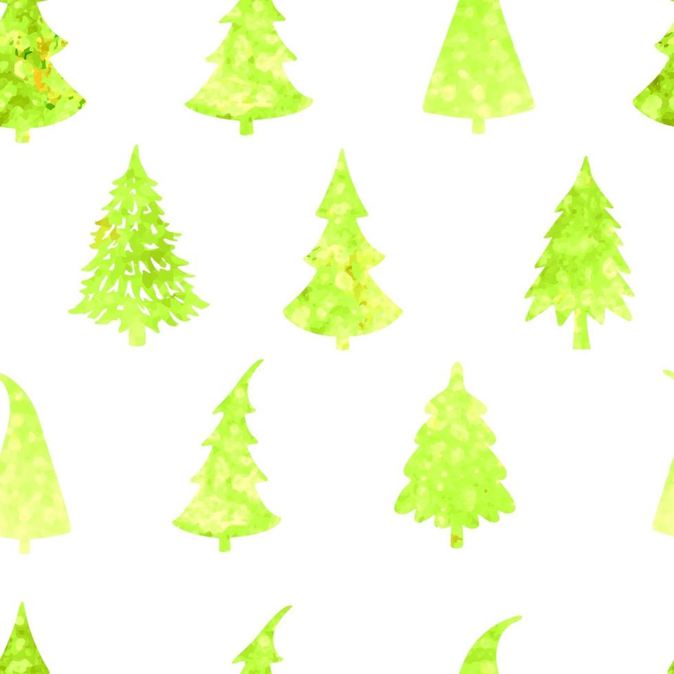 Vector seamless background with Christmas tree