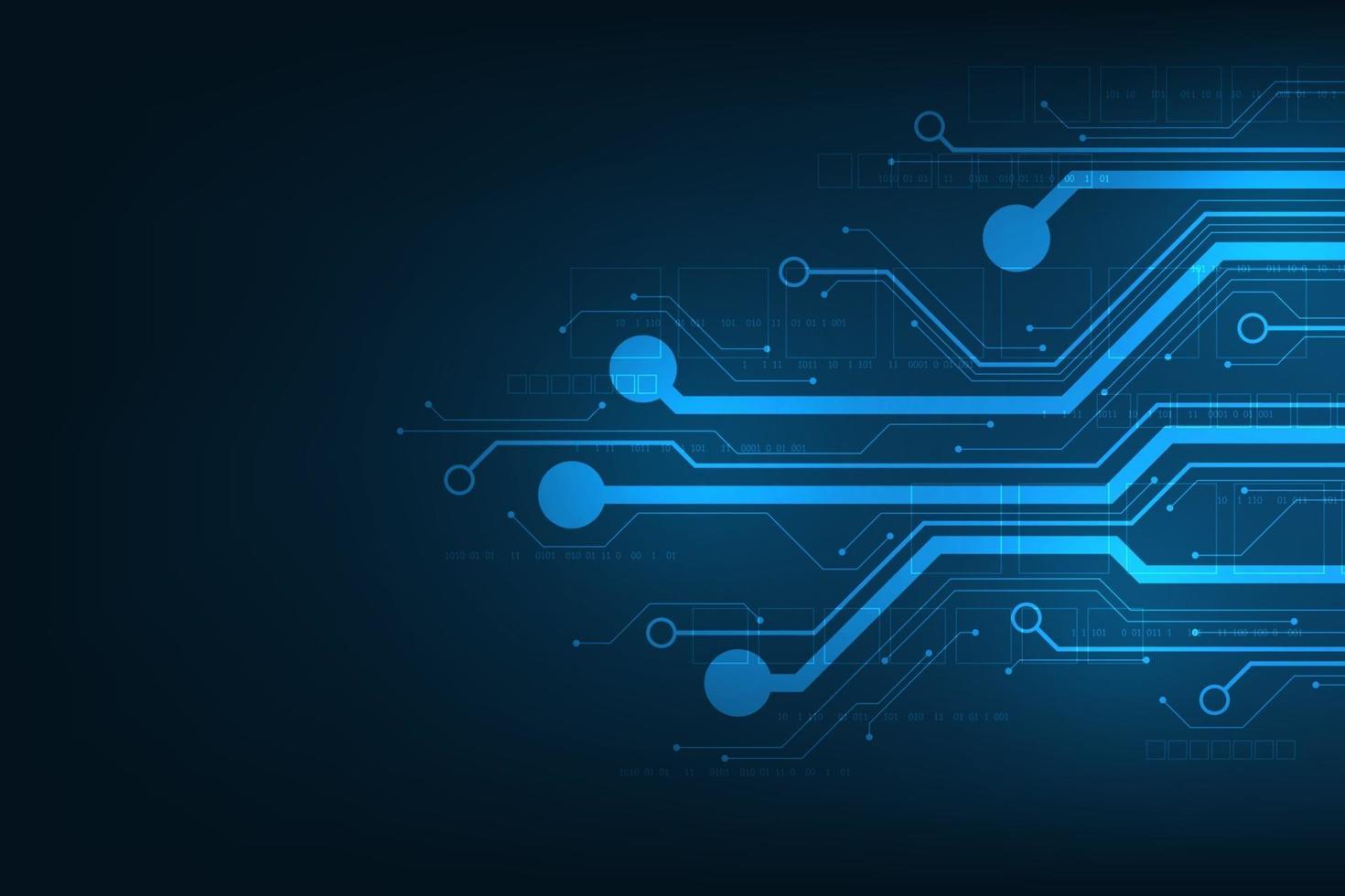 Design in the concept of electronic circuit boards. vector