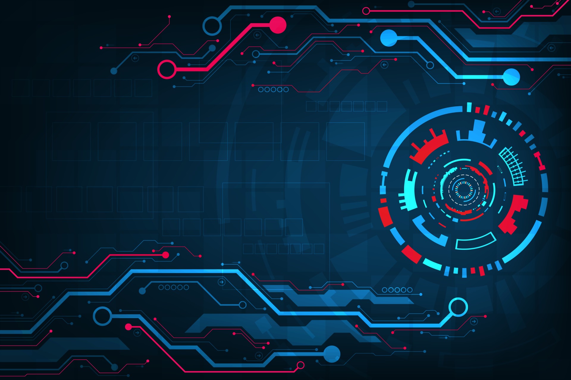 Vector background in the concept of technology. 2743491 Vector Art at ...