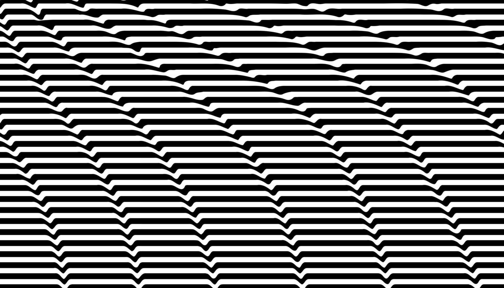 Black and white optical illusion background vector