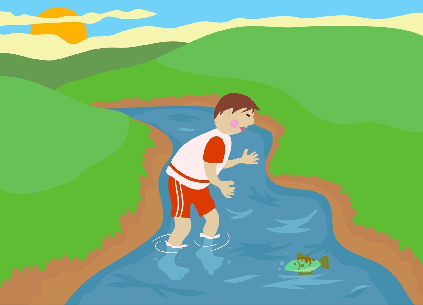 Discovering Nature Country Boy vector