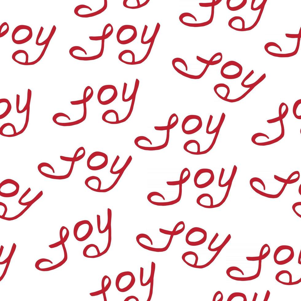 seamless pattern joy christmas calligraphy vector