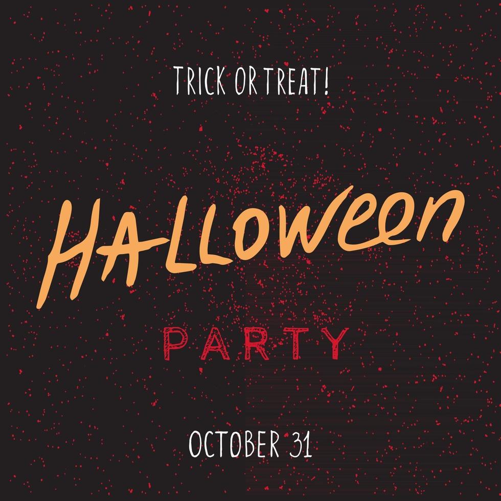 Halloween poster with text vector