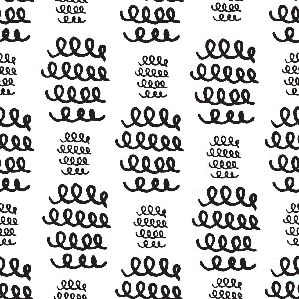 Seamless pattern Doodles texture elements. Vector hand drawn