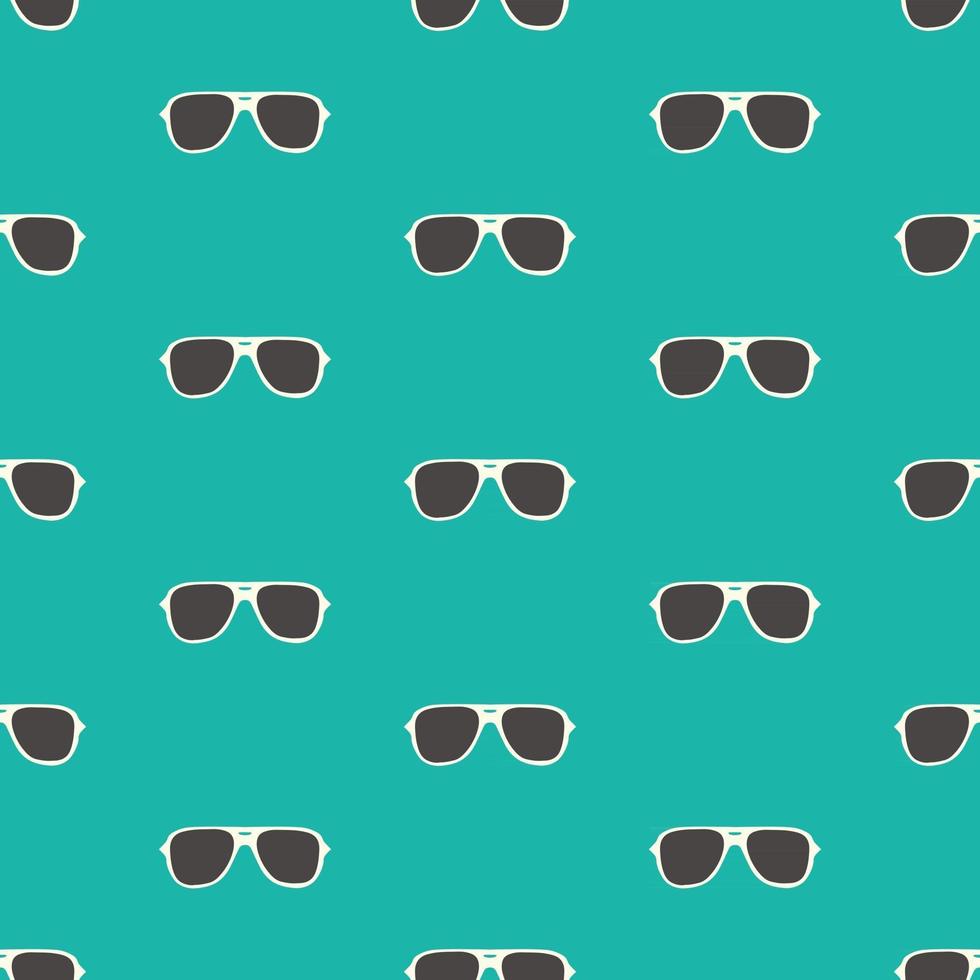 Seamless pattern with hand drawn glasses vector