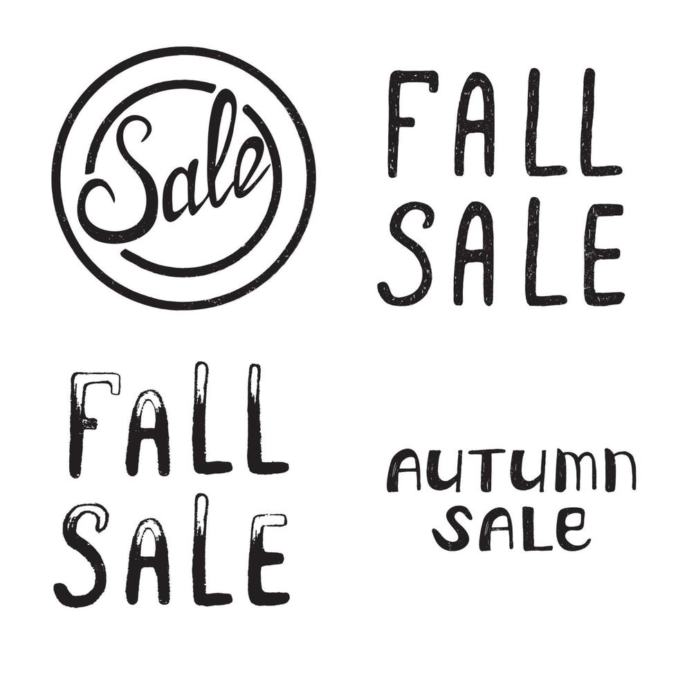 Autumn and Fall Sale. vector