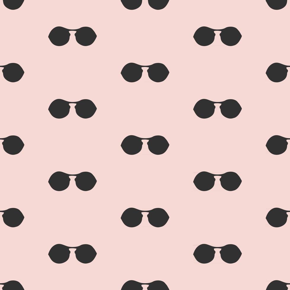 Seamless pattern with hand drawn glasses vector